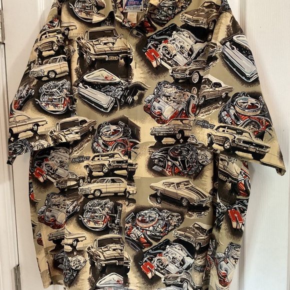 Vintage Reyn Spooner Chevrolet Muscle Car Hawaiian Shirt, 3XL - Picture 4 of 6